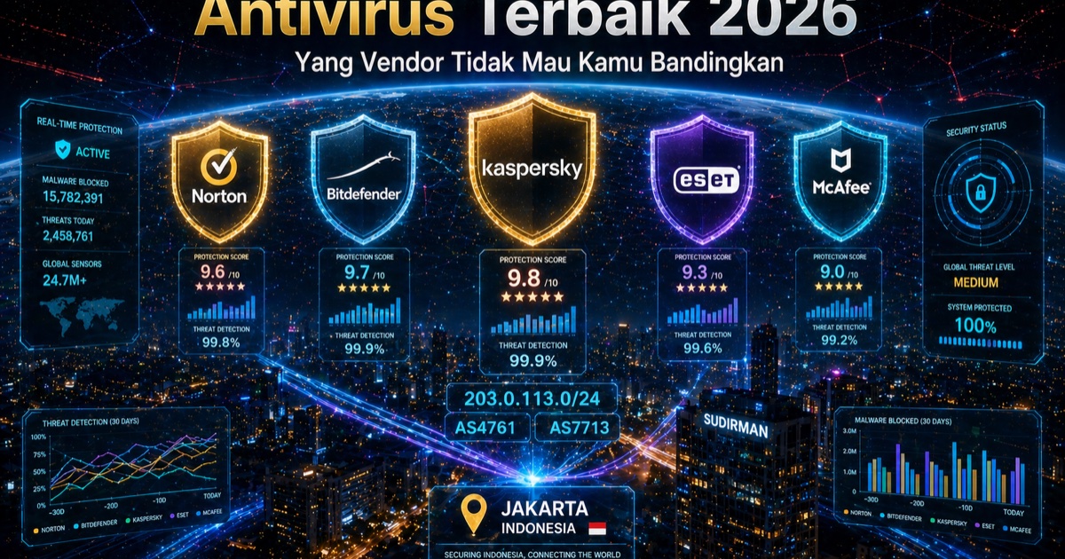 10 Antivirus Terbaik 2026 — Skor AV-TEST & Harga Rupiah