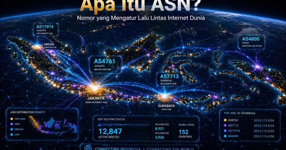 Apa itu ASN? BGP & Daftar ASN ISP Indonesia