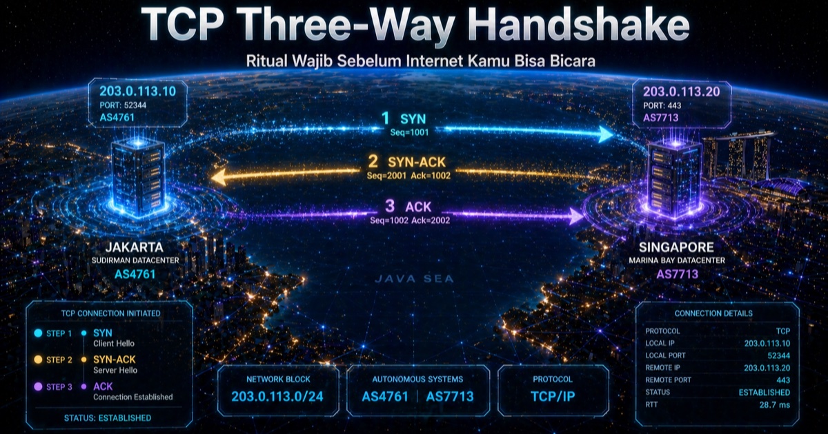 Apa itu Three-Way Handshake TCP?
