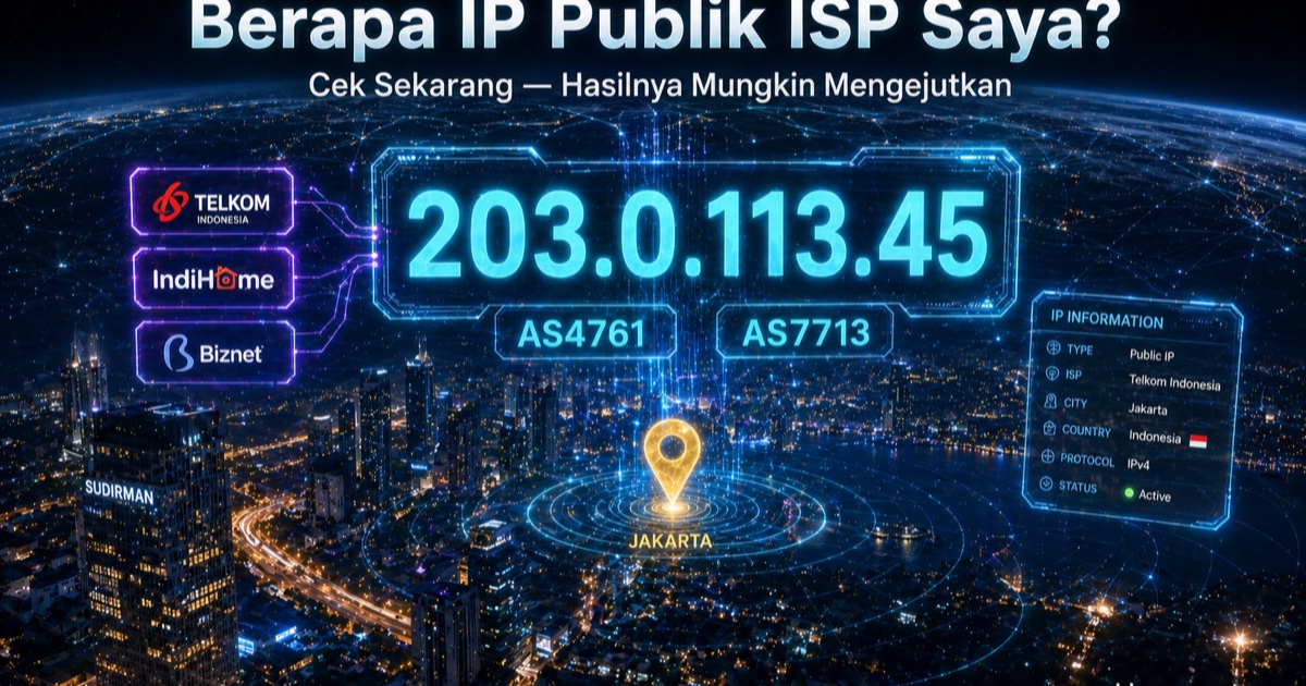 Ilustrasi Berapa IP Publik ISP Saya? Telkom, XL, Indosat