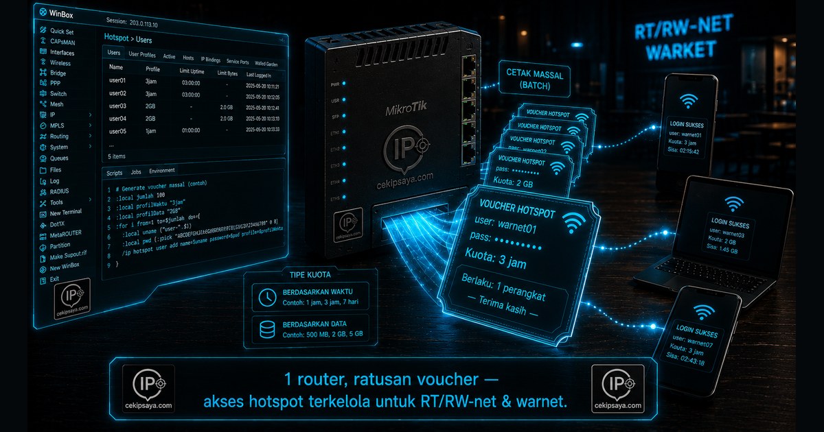 Cara Buat Voucher Hotspot MikroTik