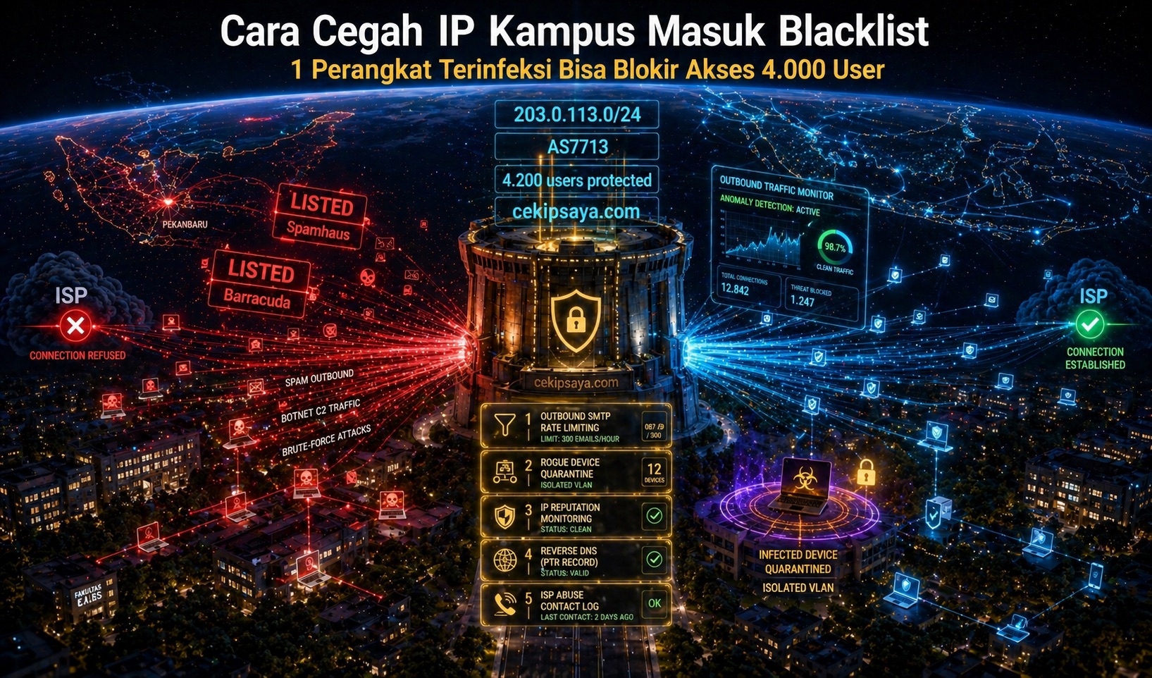Cara Cegah IP Kampus Masuk Blacklist: 20 Aksi Preventif