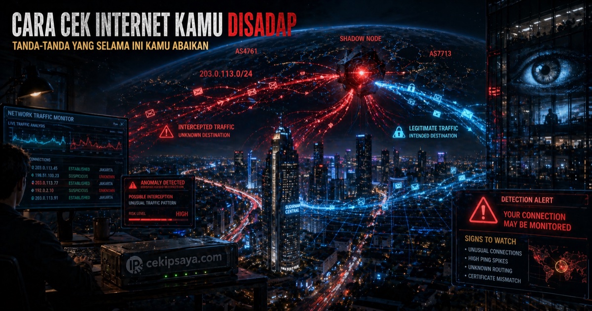 Ilustrasi Cara Cek Apakah Internet Anda Disadap atau Dibajak