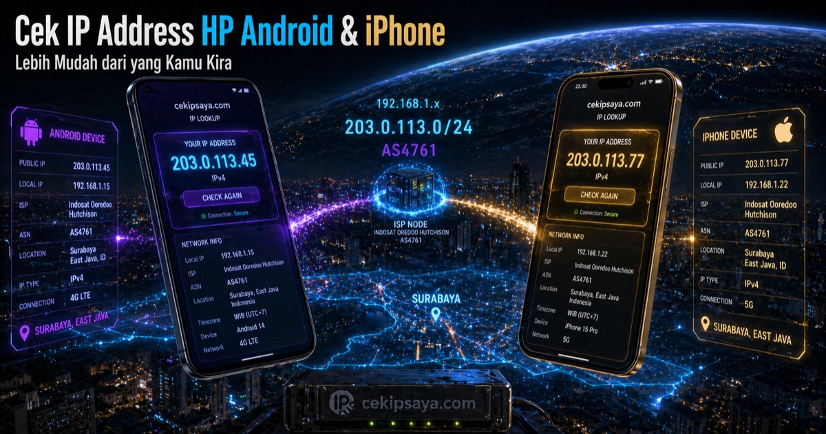 Cara Cek IP Address di HP Android & iPhone