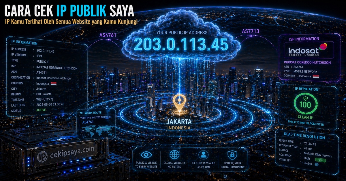 Cara Cek IP Publik Saya Online