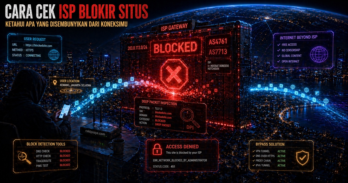 Situs Diblokir ISP? 3 Cara Buka Tanpa Ribet (2026)