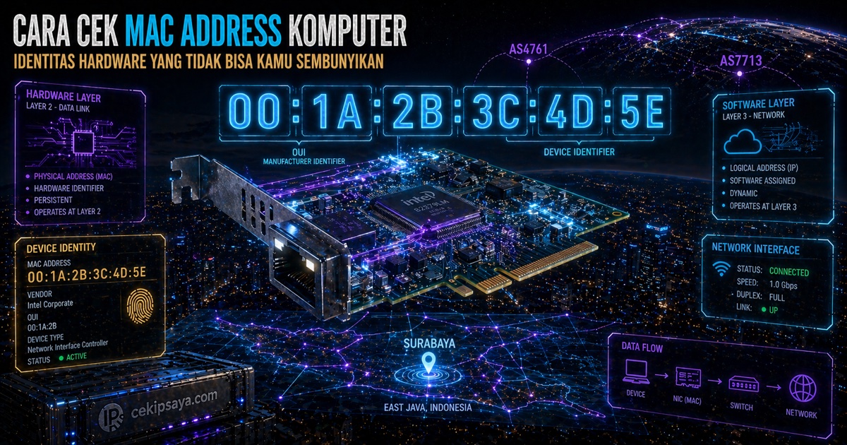 Cara Cek MAC Address Komputer Kamu