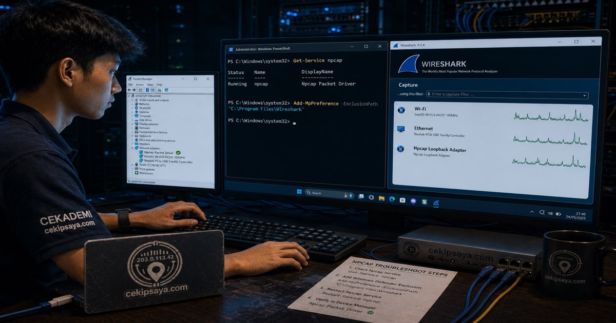 Cara Install Wireshark di Windows 10 & 11 — Panduan Lengkap