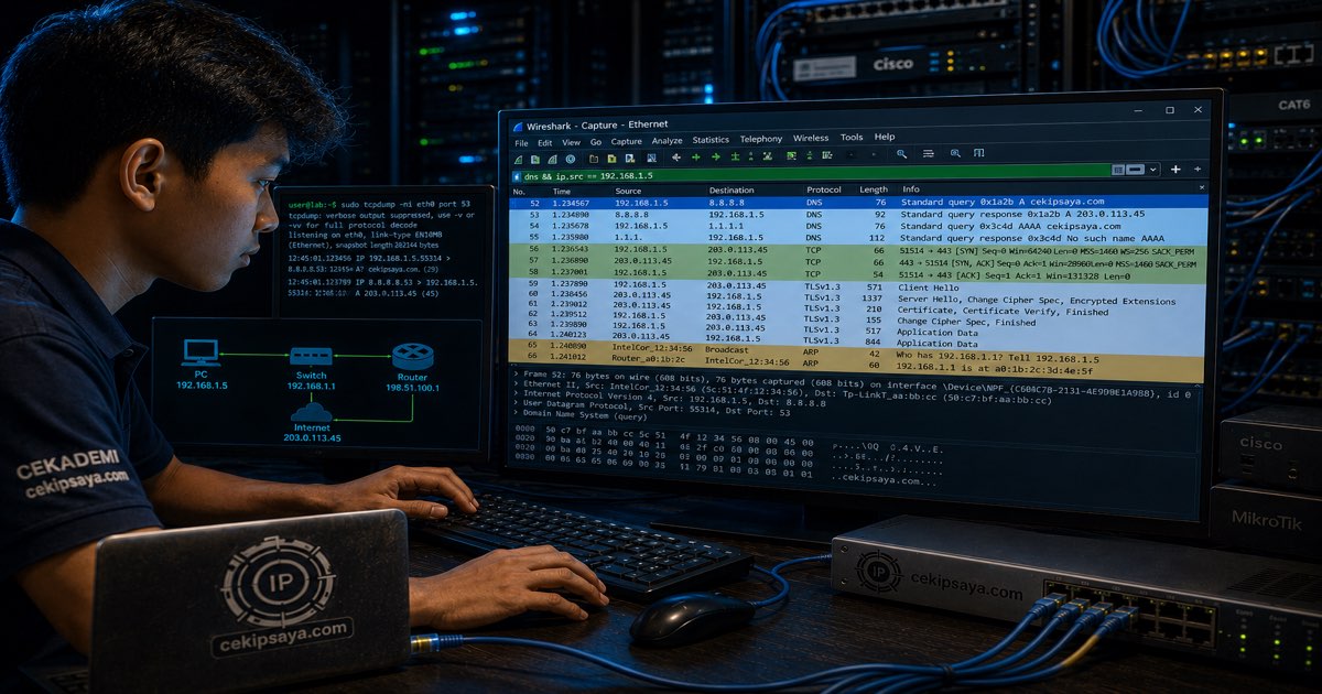 Cara Menggunakan Wireshark — Panduan Lengkap Pemula TKJ