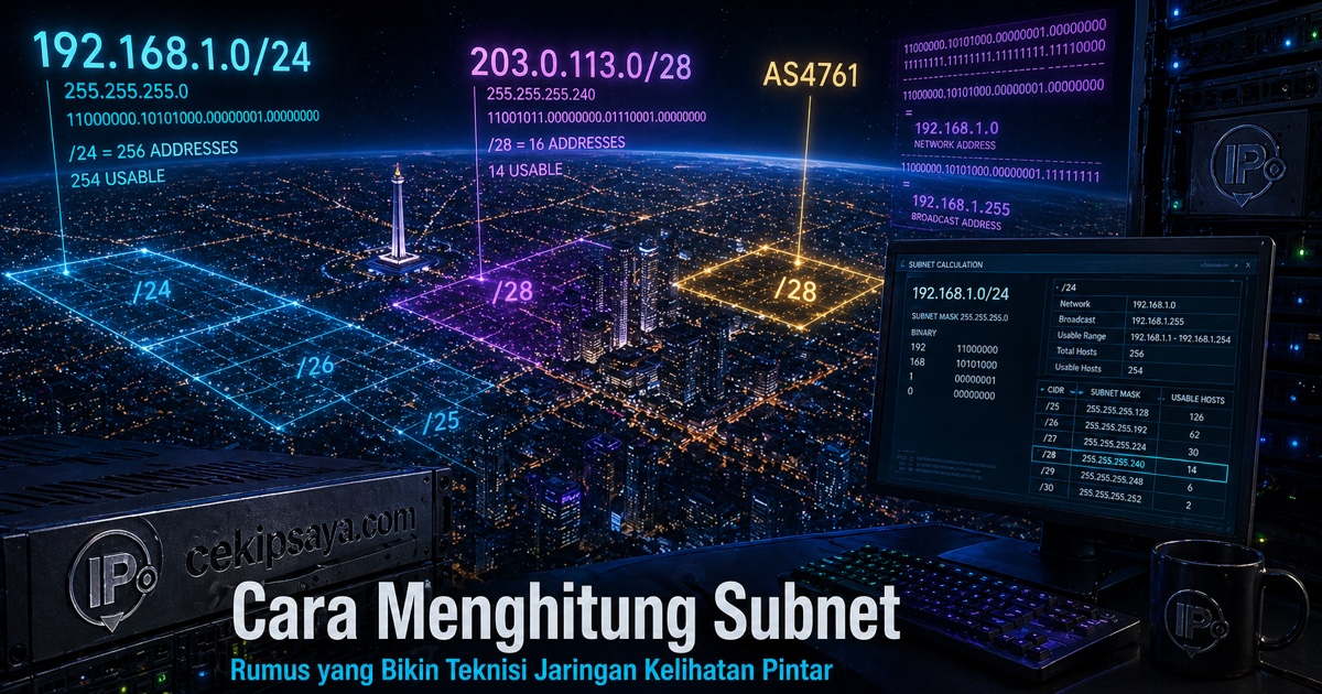 Ilustrasi Cara Menghitung Subnet dan CIDR