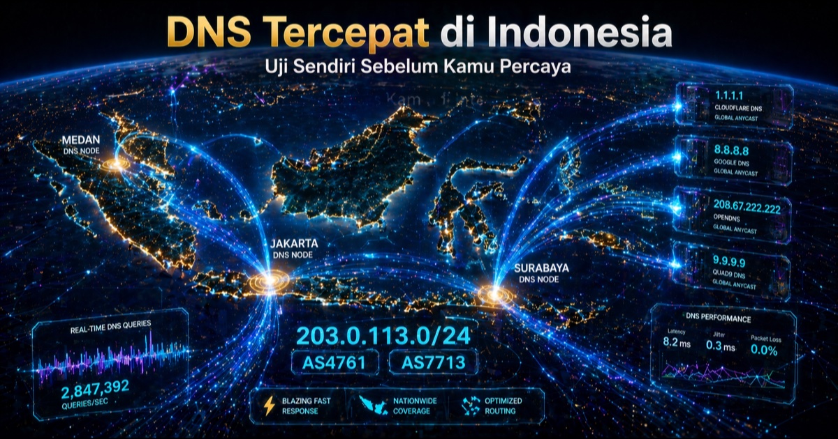 Cara Setting DNS Tercepat di Indonesia
