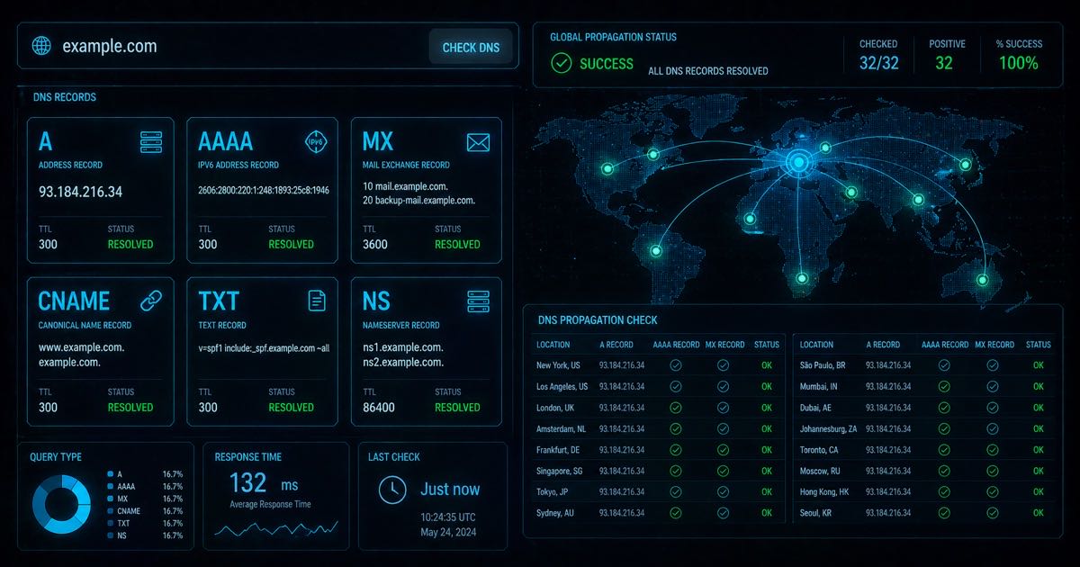 DNS Checker — Cara Cek DNS Record Domain