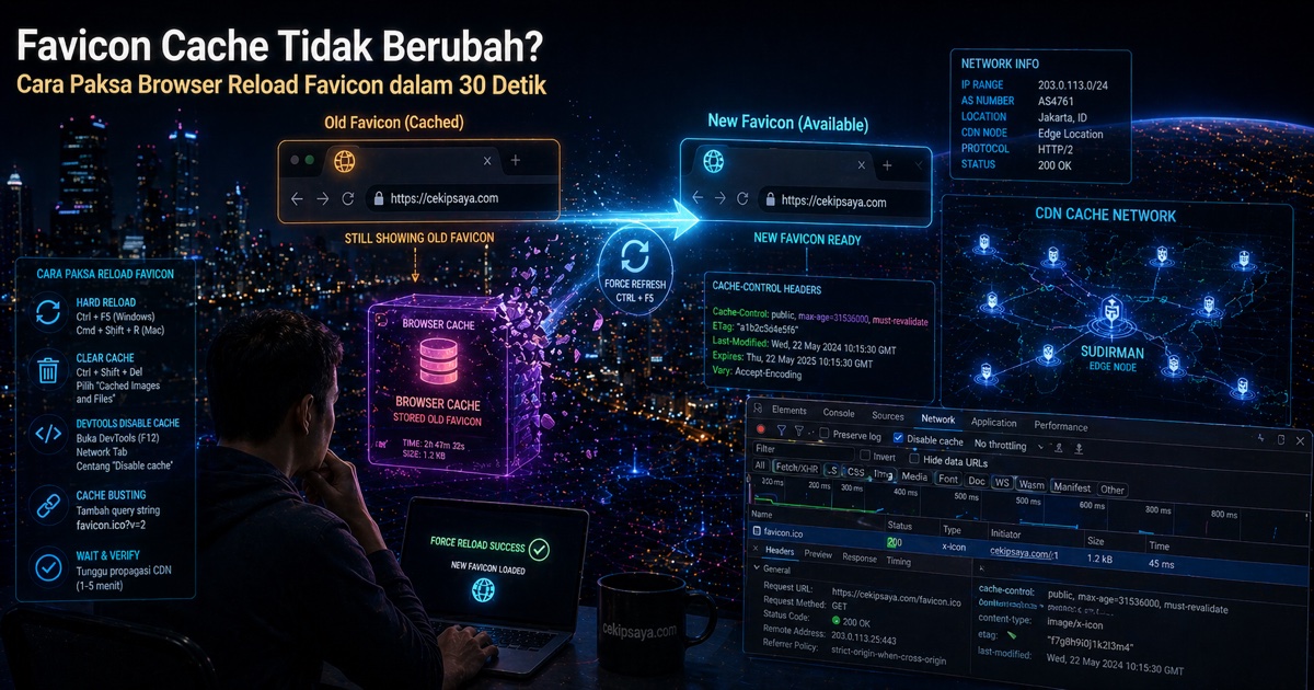 Favicon Tidak Berubah? Ini Cara Hapus Cache-nya