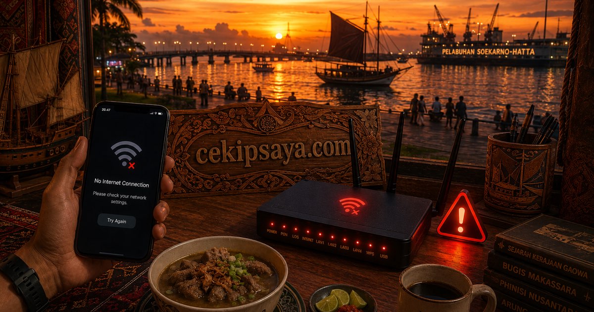 Internet Fastnet Makassar Gangguan Hari Ini? Cara Cek & Solusi