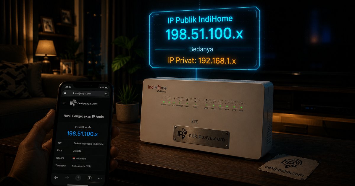 Ilustrasi IP Address IndiHome — Cara Cek IP Publik Anda