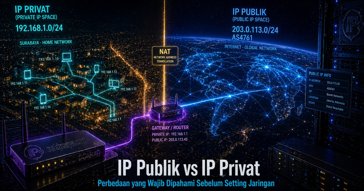 IP Publik vs IP Privat — Apa Bedanya?