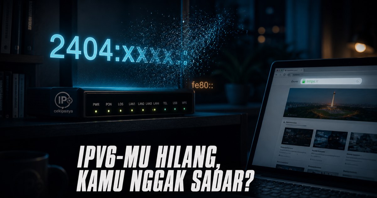 Ilustrasi IPv6 Hilang atau Tidak Aktif?