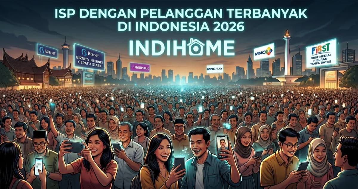 Ilustrasi 10 Pelanggan ISP Terbanyak di Indonesia