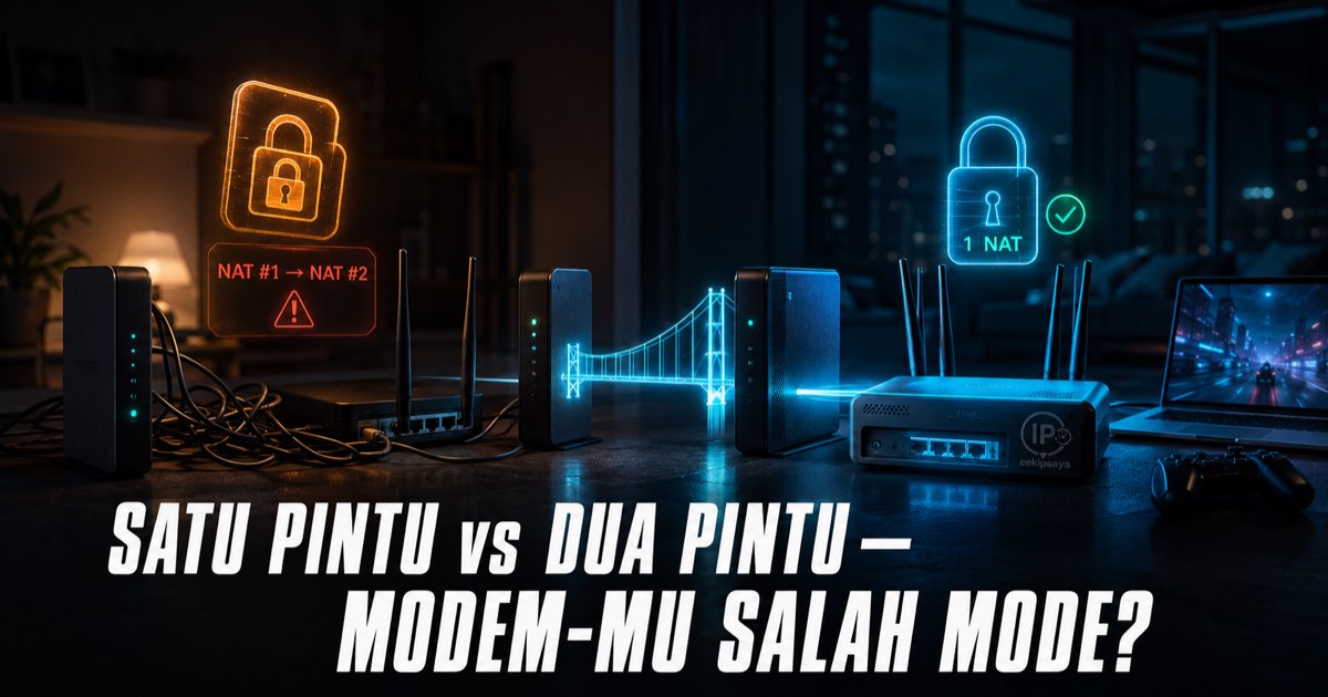 Ilustrasi Modem ISP: Mode Bridge vs Router