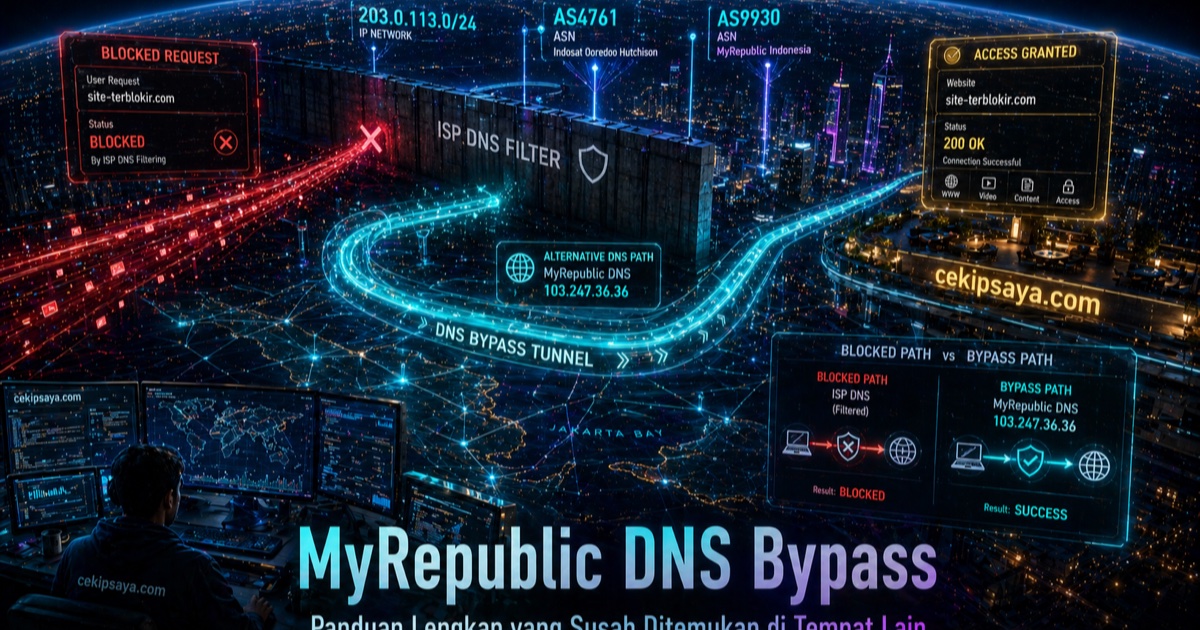 MyRepublic DNS Bypass Komprehensif