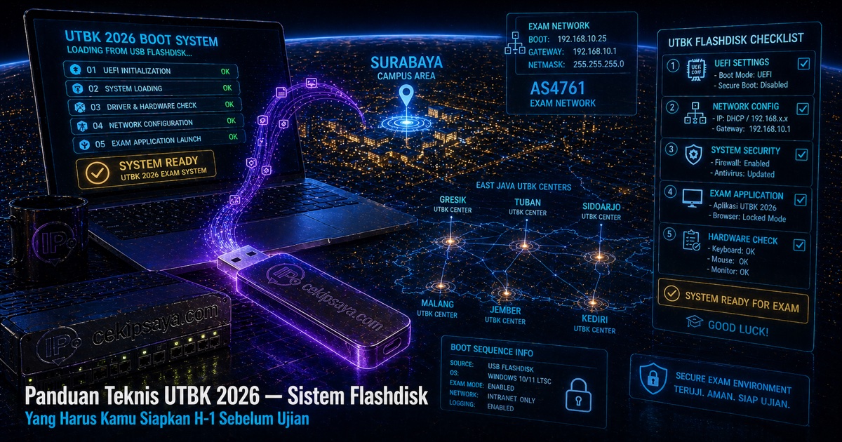 Panduan Teknis UTBK 2026 Sistem Flashdisk — Wajib Baca!