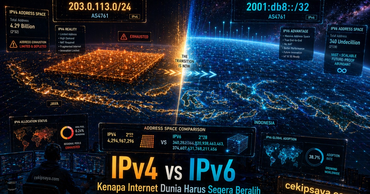 Perbedaan IPv4 dan IPv6 — My IP Versi Mana?