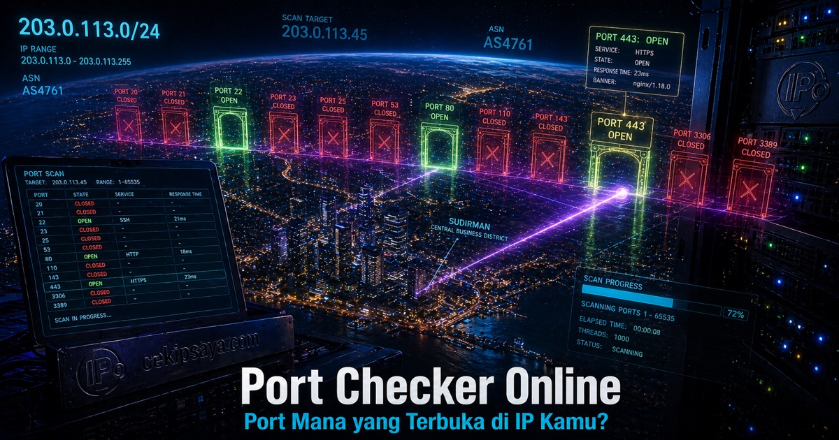 Port Checker — Cara Cek Port Terbuka Online