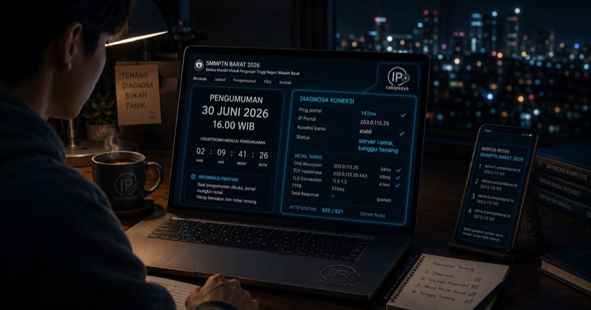 SMMPTN Barat Pengumuman 2026 — Cara Akses Hasil + Backup Plan