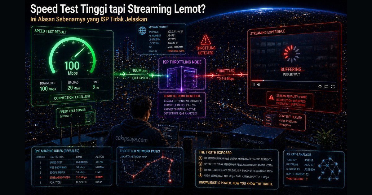 Stream Speed Test Speed Test Tinggi Tapi Streaming Lemot? Ini Penyebabnya — CekIPSaya