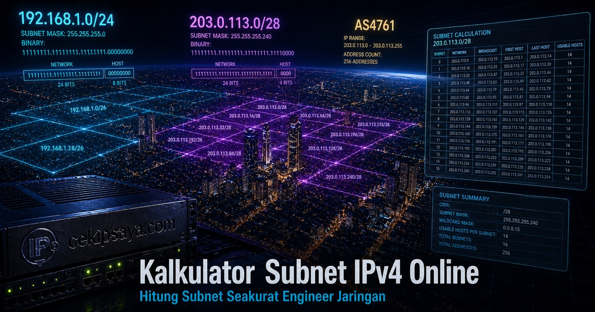 Subnet Calculator — Kalkulator Subnet IPv4
