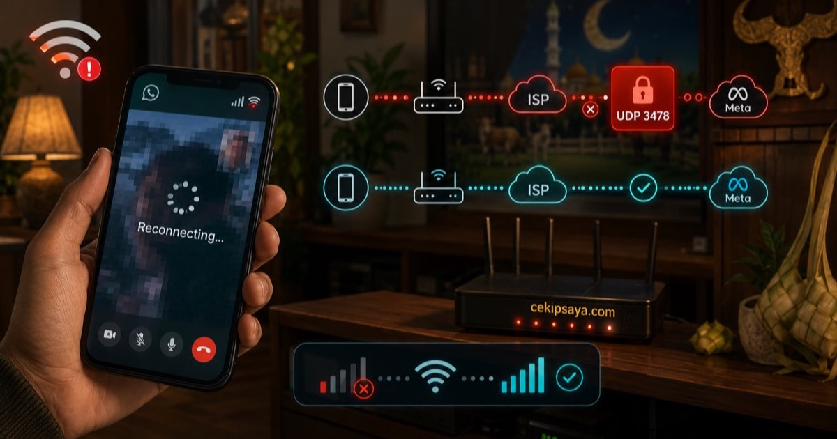 WhatsApp Call Tidak Lancar — Penyebab & Solusi