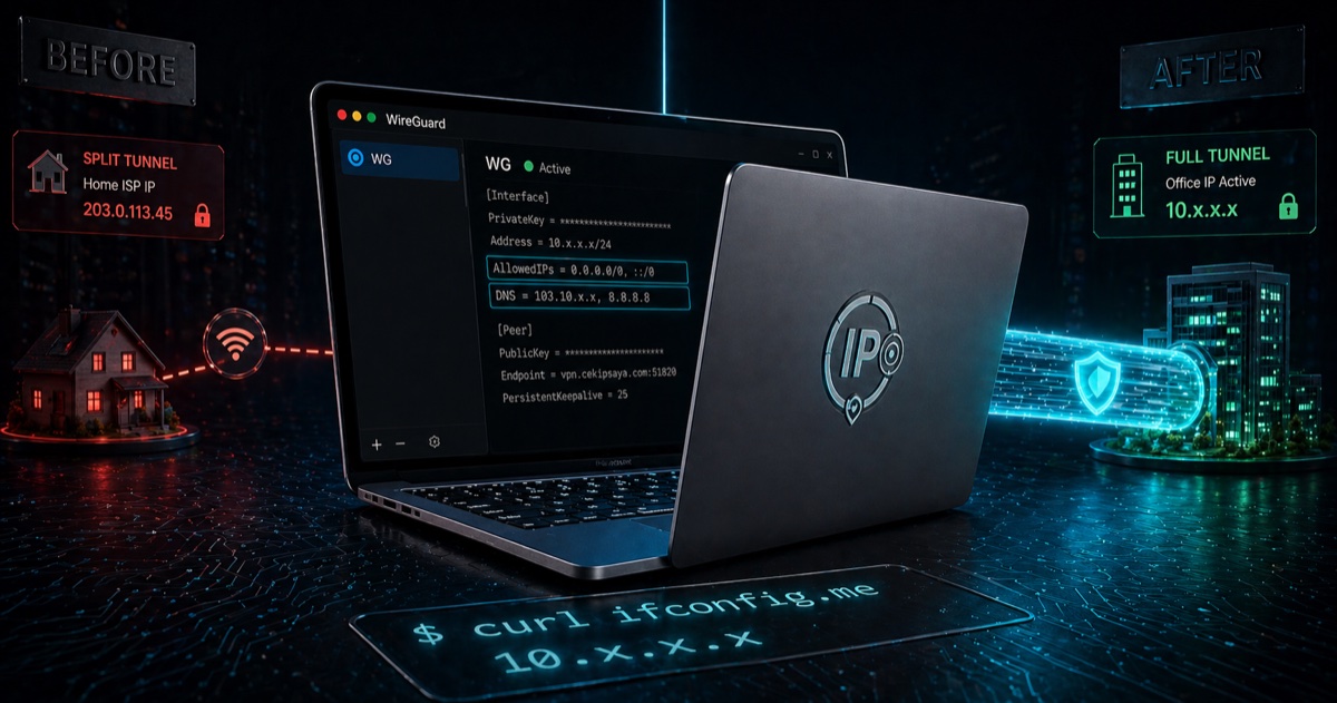 WireGuard Full Tunnel di Mac