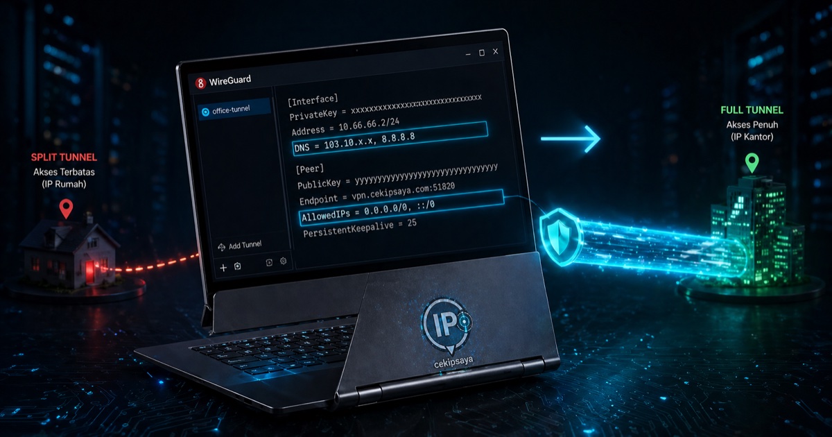 WireGuard Full Tunnel di Windows