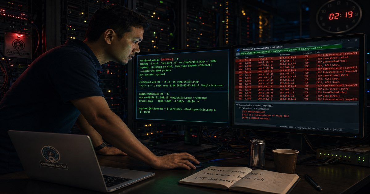 Wireshark vs tcpdump — Kapan Pakai yang Mana?