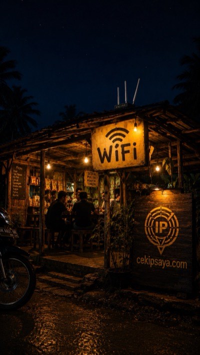 Wallpaper Warung WiFi Indonesia Night — cekipsaya.com